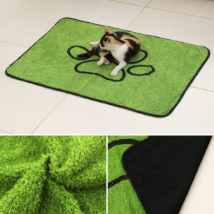 2 Pcs Artificial Grass Pet Mat – Soft, Fast-Drying & Non-Slip Sleeping Pad for Cats and Dogs(90*104cm)