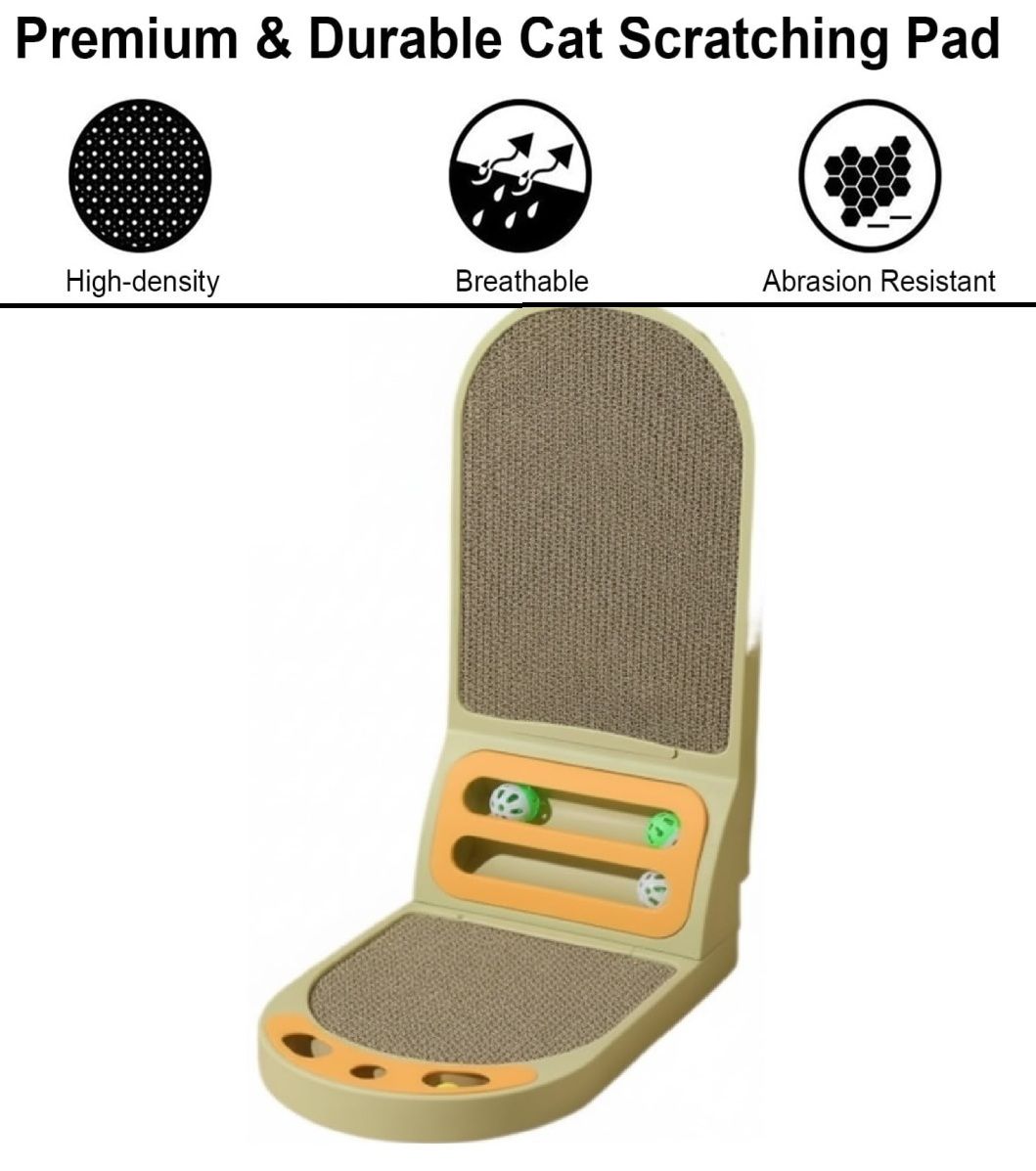 CARLA HOME Vertical Cat Scratching Board with Durable Cardboard for Indoor Cats - Image 3