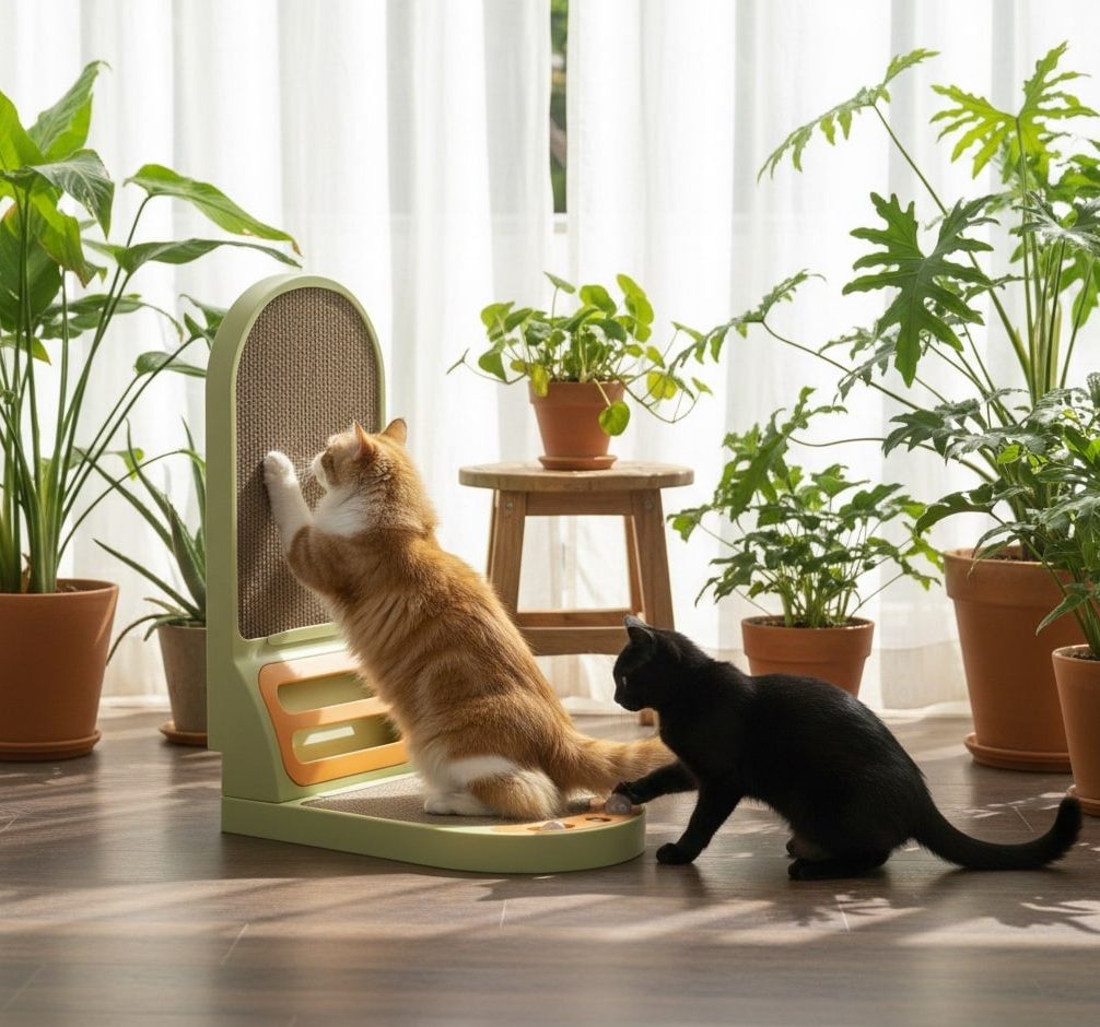 CARLA HOME Vertical Cat Scratching Board with Durable Cardboard for Indoor Cats - Image 5