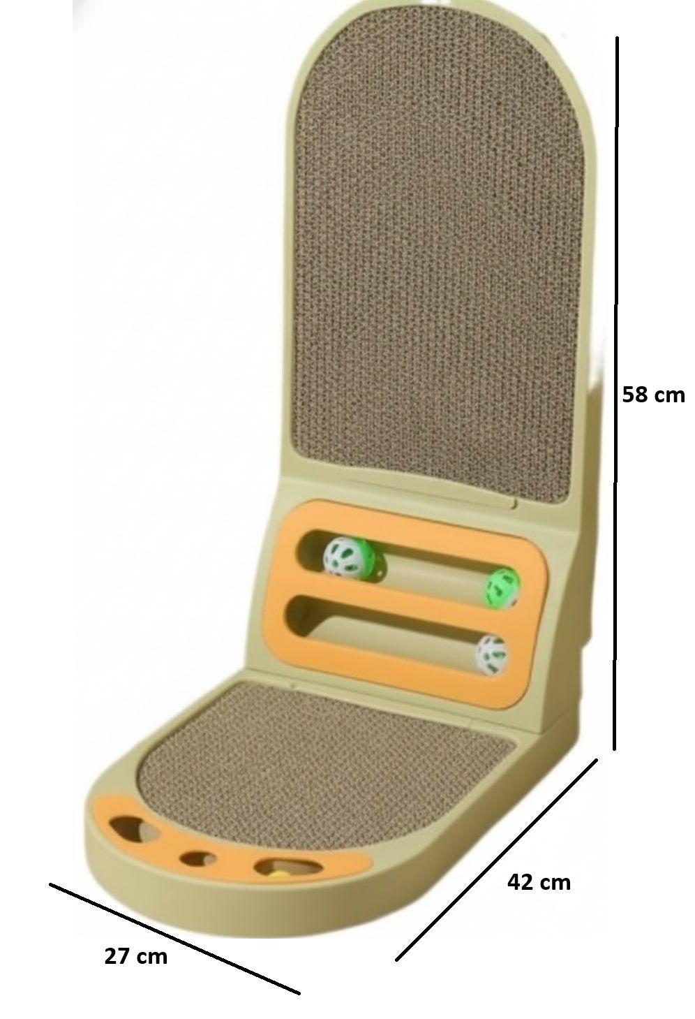 CARLA HOME Vertical Cat Scratching Board with Durable Cardboard for Indoor Cats - Image 7