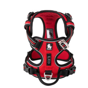 True Love No Pull Explosion Proof Dog Harness - Red, M