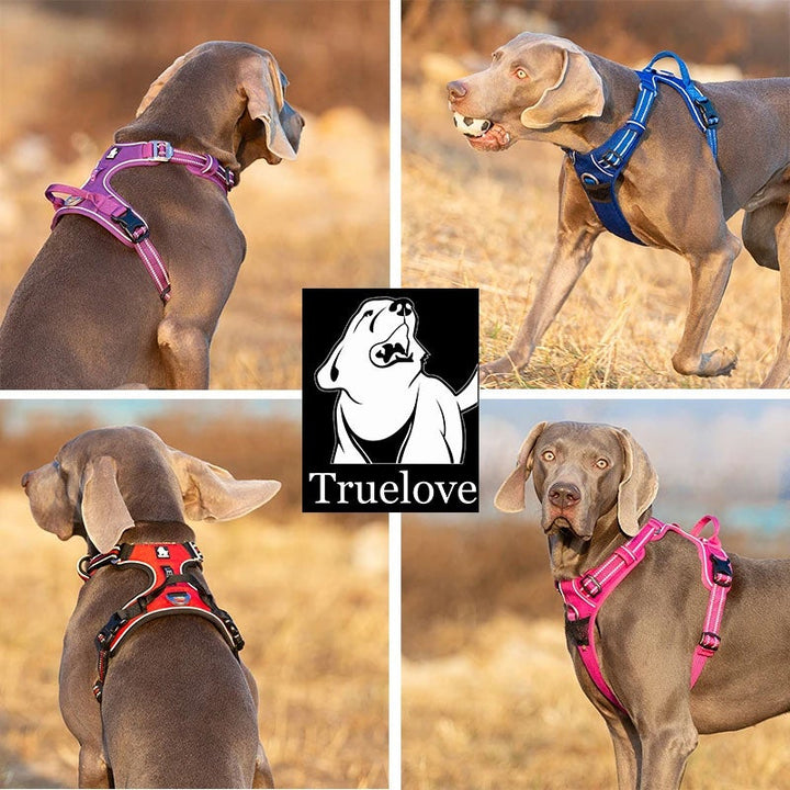 True Love No Pull Explosion Proof Dog Harness - Red, M - Image 4
