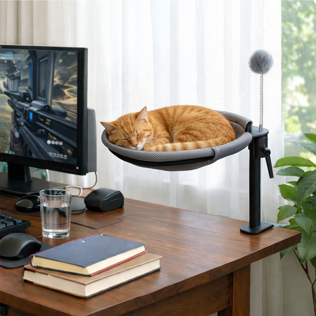 Pawz Cat Bed Hammock 360� Rotatable Adjustable Sinking Washable Hanging Soft - Image 8