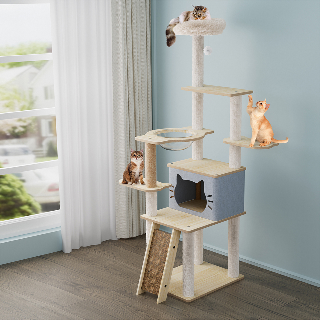 Pawz Cat Tree Tower Large Scratcher Condo House 160cm - Image 8