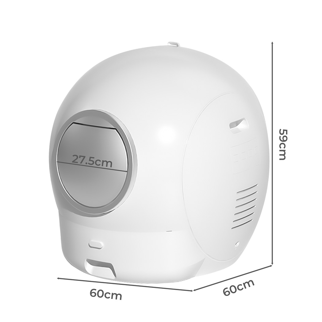Pawz Self Cleaning Cat Litter Box Large Enclosed Toilet - Image 3