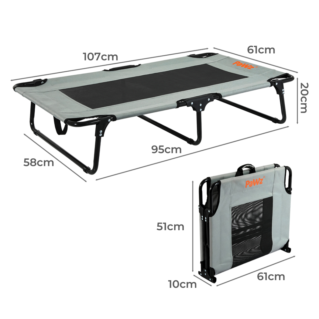 Pawz Pet Elevated Bed Dog Raised Trampoline Foldable Large L Size - Image 3