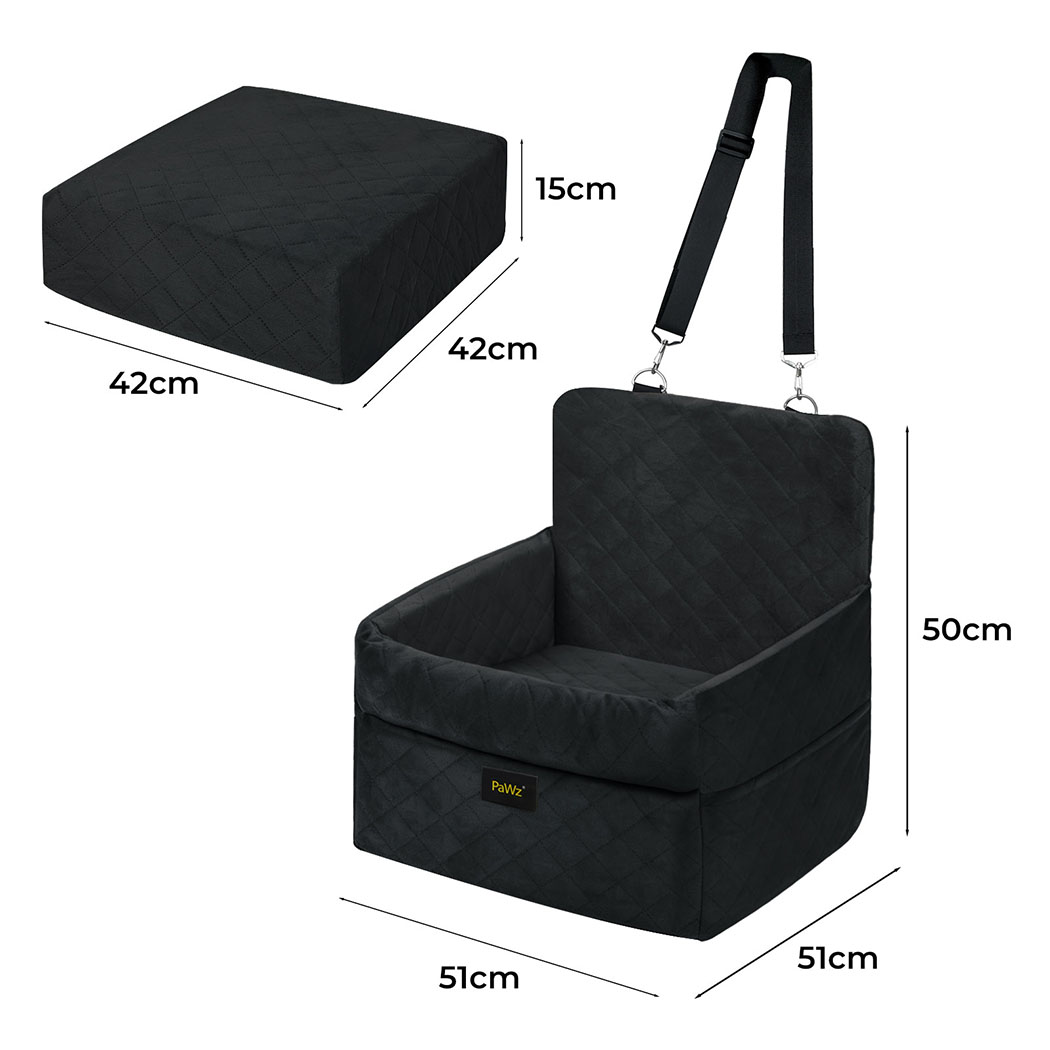 Pawz Pet Car Seat Booster Belt Pet Portable Travel Bed - Image 3